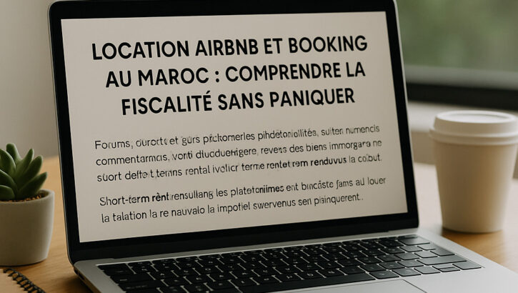 Location Airbnb et Booking au Maroc : comprendre la fiscalité sans paniquer